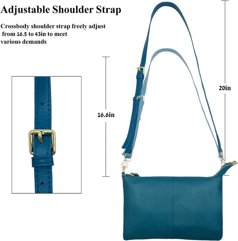 Beurlike Leather Wristlet Wallet Clutch Purses For Women Small Crossbody Phone Bags - Image 5